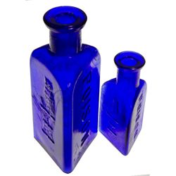 Owl Poison Cobalt Bottles
