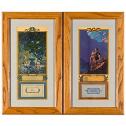 ,-,Pair of Maxfield Parrish Framed Calendars