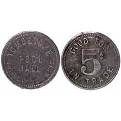 AZ,Tombstone-Cochise County,Tombstone Pool Hall Token