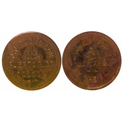 AZ,Winslow-Navajo County,J. J. Rubi & Son Puerto Rico Saloon Token