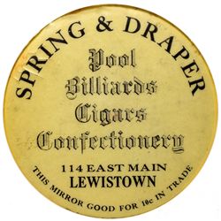 MT,Lewiston-Montmorency County,spring & Draper Mirror Token