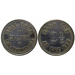 TX,San Antonio-Bexar County,Bull Bros. Saloon Token