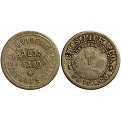 UT,Salt Lake City-,Leviberg's Parlor Saloon Token