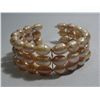 Image 1 : FRESHWATER PEACH PHILIPPINE PEARL 254.00CTW 3LAYER BRAC