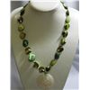 Image 1 : 350CTW PHILIPPINE GREEN MOTHER OF PEARL NECKACE WITH CA