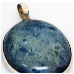Natural 139.49 ctw Semi Precious .925 Sterling Pendant