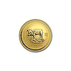 2 oz Gold Year of the Pig Lunar Coin (Series I) (date