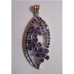 11.050g Pendant of Amethyst Sterling Silver
