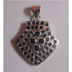 5.770g Pendant of Sapphire Sterling Silver