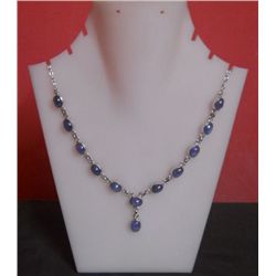 20.110g Tanzanite Necklace Sterling Silver
