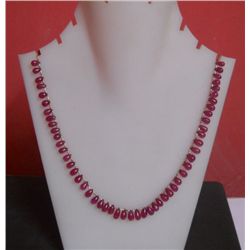 Ruby 110.95 CTW Necklace in Siver