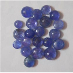 Natural African Tanzanite Loose 80.85 Ctw Round Shape Caps