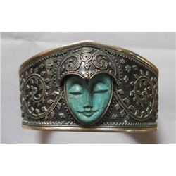 63.50g Bracelet Sterling Silver Having one Turquoise Stone