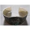 Image 2 : 63.50g Bracelet Sterling Silver Having one Turquoise Stone