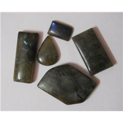 396.50ct Labradorite Black Feldspar Gemstones