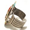 Image 3 : Vintage Old Pawn Zuni Multi-Stone Inlay Mud Head Sterling Silver Cuff Bracelet - RCC