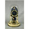 Image 1 : A 1950's German Pier Clock Under Glass Dome with Spinning Globe and Moon...