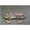 Image 1 : A Pretty 5 Piece Bursley Ware Dressing Table Set, Stamped Charlotte Rhead,...