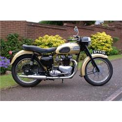 A 1958 Triumph Thunderbird 650cc Motorcycle, Reg No. BP 4435 In Excellent...
