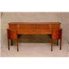 Image 1 : A Regency String Inlaid Mahogany Sideboard Having 3 Centre Drawers Flanked by 2...