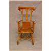Image 1 : An Arts and Crafts Elm Gentlemans Open Armchair with Origianl Studded Cut...