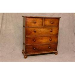A Good Quality Early Mahogany Chest of Drawers with 2 Short and 3 Long Drawers...