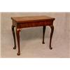 Image 1 : A Georgian Mahogany Card Table, the Top Enclosing Counter Wells with...