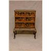 Image 1 : An Ornate Chinoise Style Lacquered Chest on Stand with Oriental Decoration. 2...