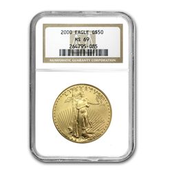 2000 1 oz Gold American Eagle MS-69 NGC