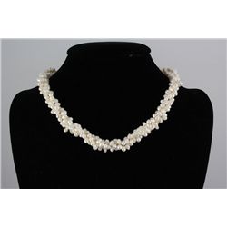 320.4CTW 16" WHITE RICE PEARL NECKLACE METAL LOCK PHILIPPINES