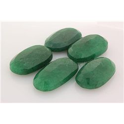 160.17ctw Faceted Loose Emerald Beryl Gemstone Lot of 5