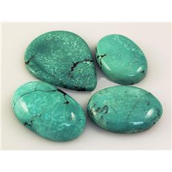 Natural Turquoise 216.10ctw Loose Gemstone Lot of 4