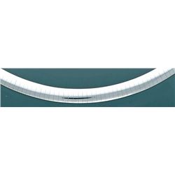 OMEGA NECKLACES REVERSIBLE 6mm 16in. 26.6 grs 14kt W Gold