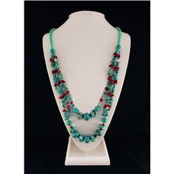Gushing Sky Blue Turquoise 556.00ctw Beads Necklace