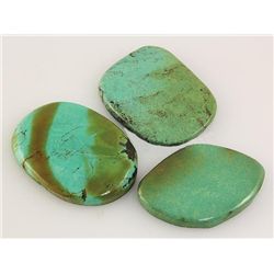 Natural Turquoise 166.92ctw Loose Gemstone Lot of 3