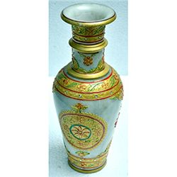 Marble Golden Color Flower Vase size 12in.