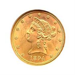 $10 Liberty Almost Uncirculated Early Gold Bullion