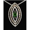 Image 1 : Marquie Design 5.00g Silver Chorme Diopside Pendant 0.70ctw