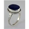 Image 1 : SAPPHIRE CORRUNDUM 24.61CTW SILVER RING
