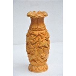 Haldu Wood Flower Vase size 10in.x4.5in.