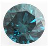 Image 1 : 3.0 carat Natural Blue Diamond Loose SI1 Round Brilliant Color Enhanced