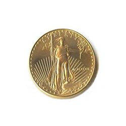 Uncirculated One-Tenth Ounce 1989 US American Gold Eagle
