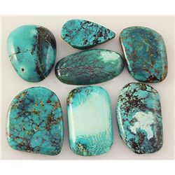 Natural Turquoise 179.40ctw Loose Small Gemstone Lot of 7
