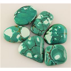 Natural Turquoise 171.24ctw Loose Small Gemstone Lot of 6