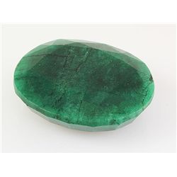 Emerald 194.17ctw Loose Gemstone 44x38x14mm Oval Cut