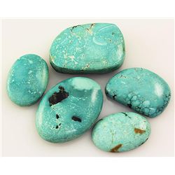 Natural Turquoise 151.93ctw Loose Small Gemstone Lot of 5