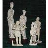 Image 1 : A Japanese ivory figure depicting a sweeping boy with playful monkey on his...