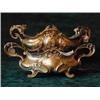Image 1 : Two similar late 19th century French gilt metal shaped oval planters with...