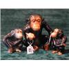 Image 1 : A group of three Sylvac chimpanzees - large and two smaller...