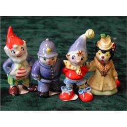 A Wade porcelain Noddy set including Mr.Plod (af), Big Ears (af), Noddy (af)...